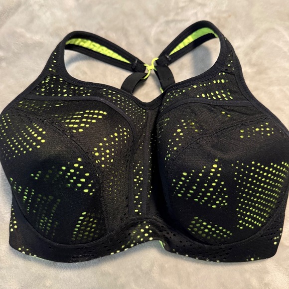 Panache Sport Underwire Sports Bra Black‎ Neon 30G UK / 30F US - Picture 2 of 9